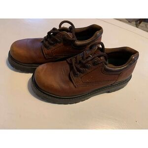 G H Bass Brown Leather Lace Up Utility Oxford Derby Shoes Size 71/2M